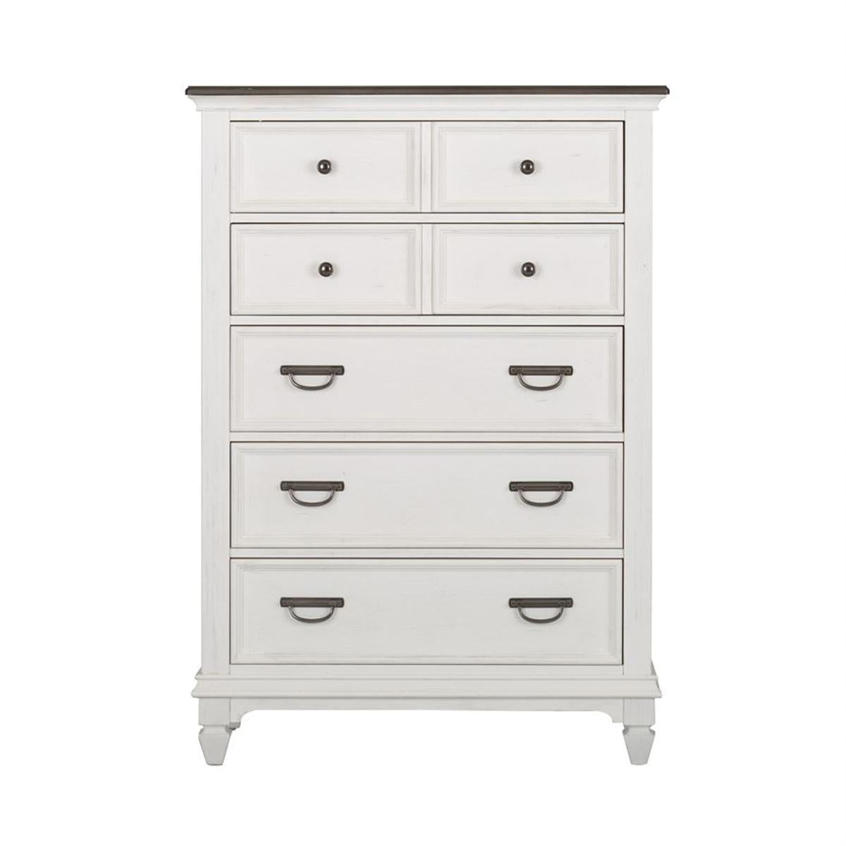 Liberty Furniture Allyson Park Drawer Chest in Wirebrushed White image