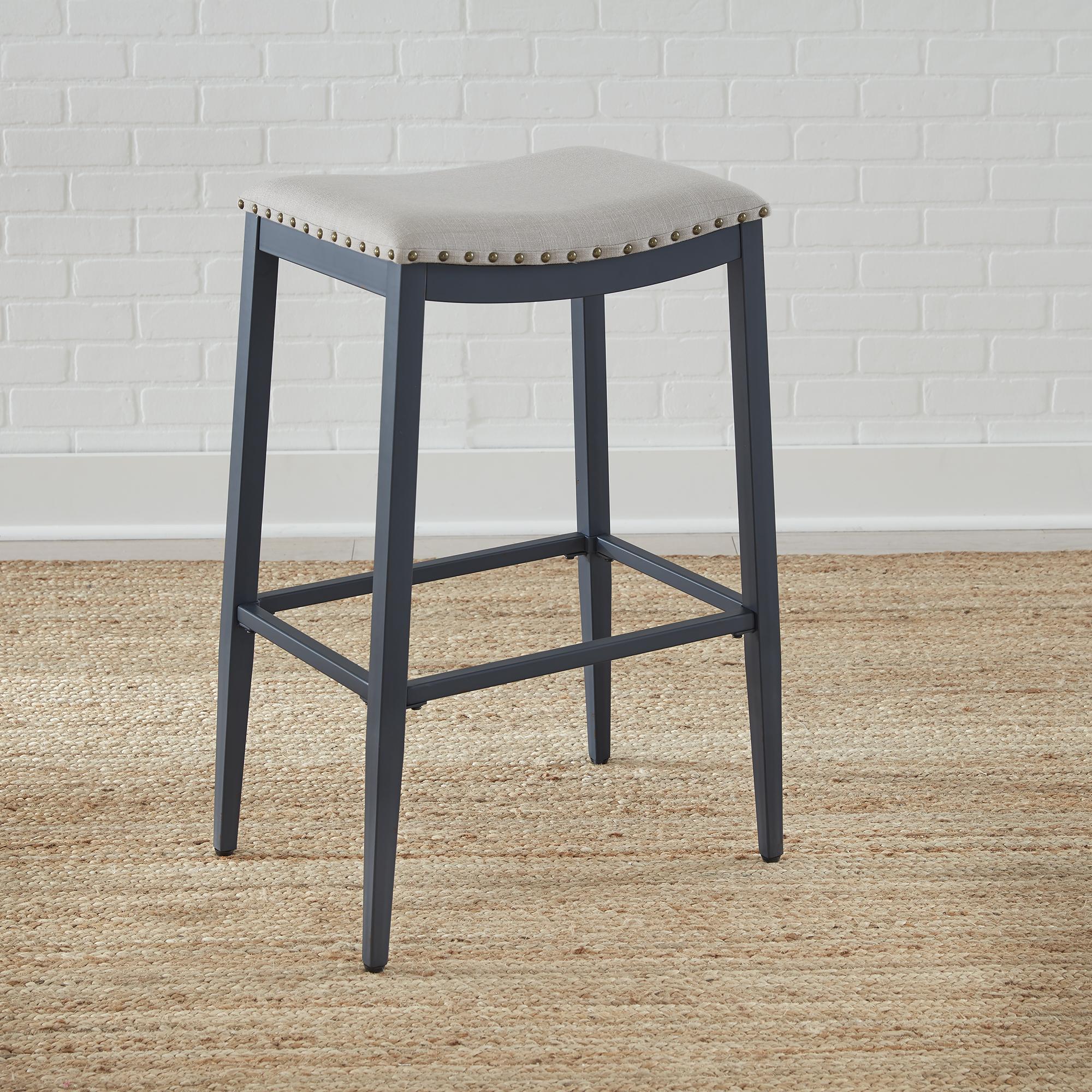 Vintage Series Backless Uph Barstool- Navy image