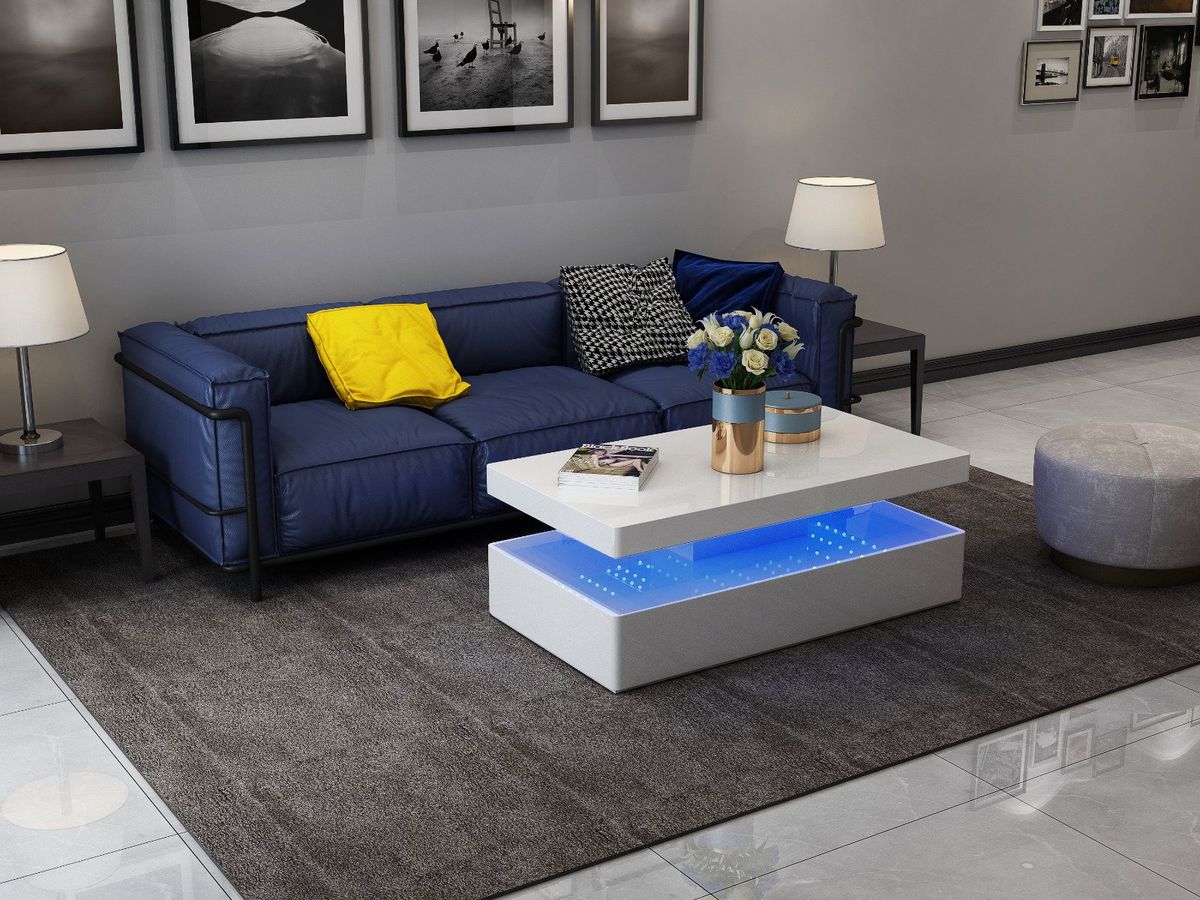 Galaxy Home Aurora Coffee Table in White