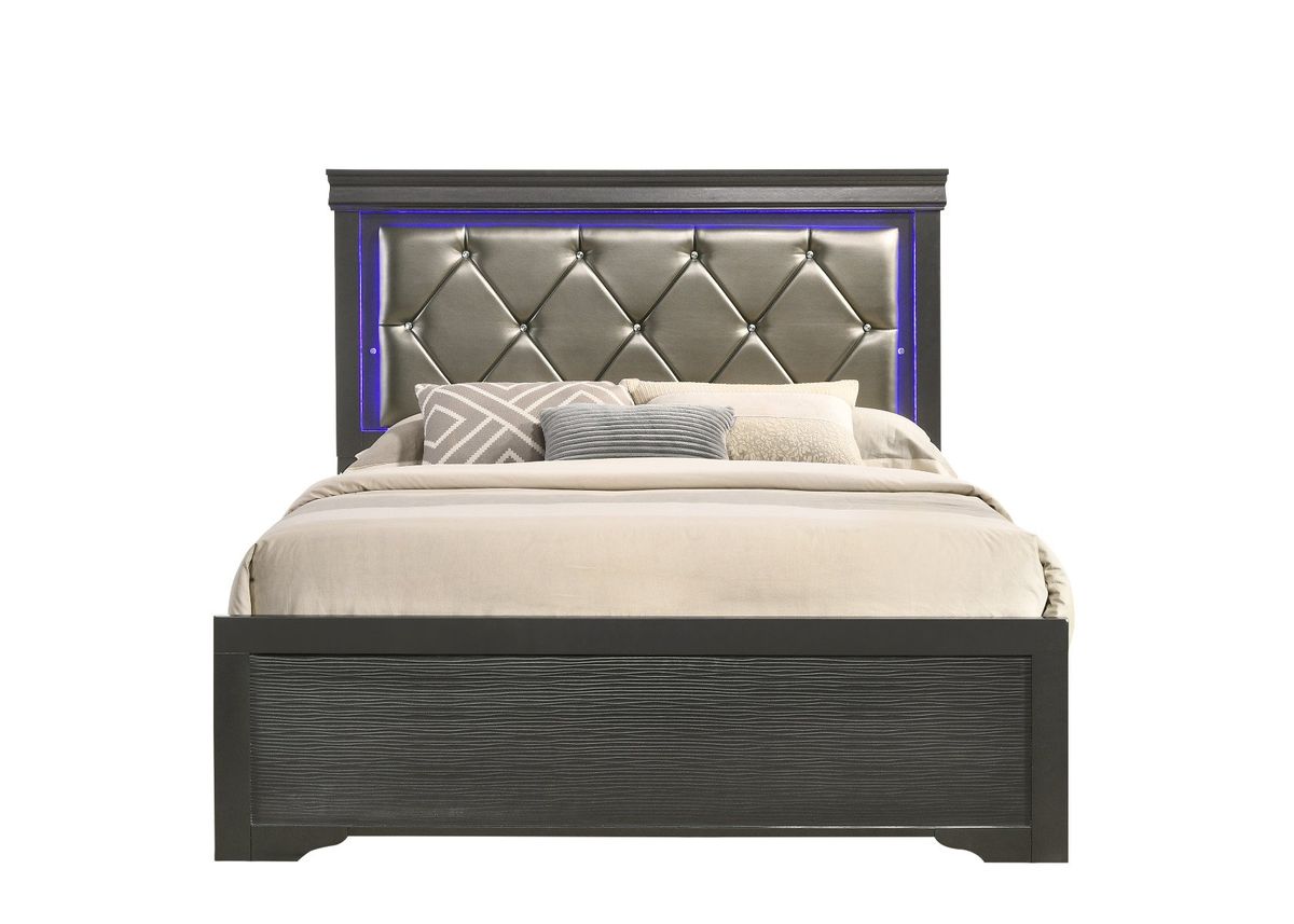 Galaxy Home Brooklyn King Bed in Gray image