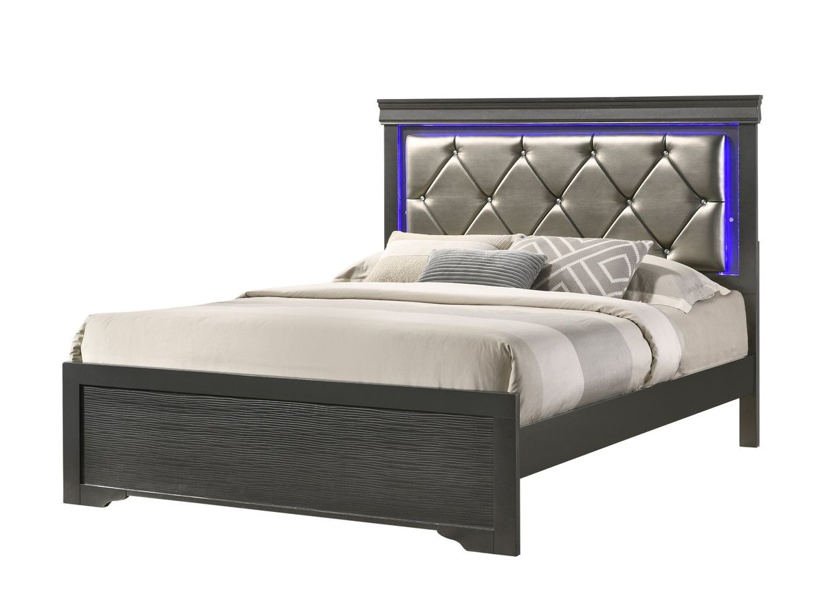 Galaxy Home Brooklyn Twin Bed in Gray