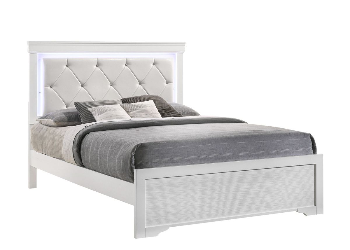 Galaxy Home Brooklyn King Bed in White