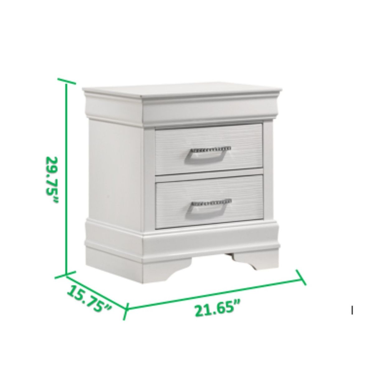 Galaxy Home Brooklyn Nightstand in White