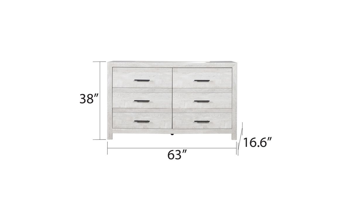Galaxy Home Denver Dresser in Rustic Oak