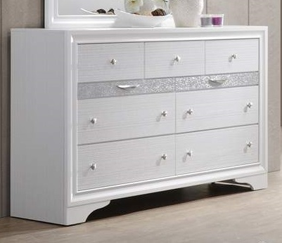 Galaxy Home Matrix 7 Drawer Dresser in White image