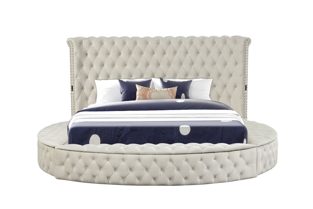 Galaxy Home Hazel King Bed in Cream image