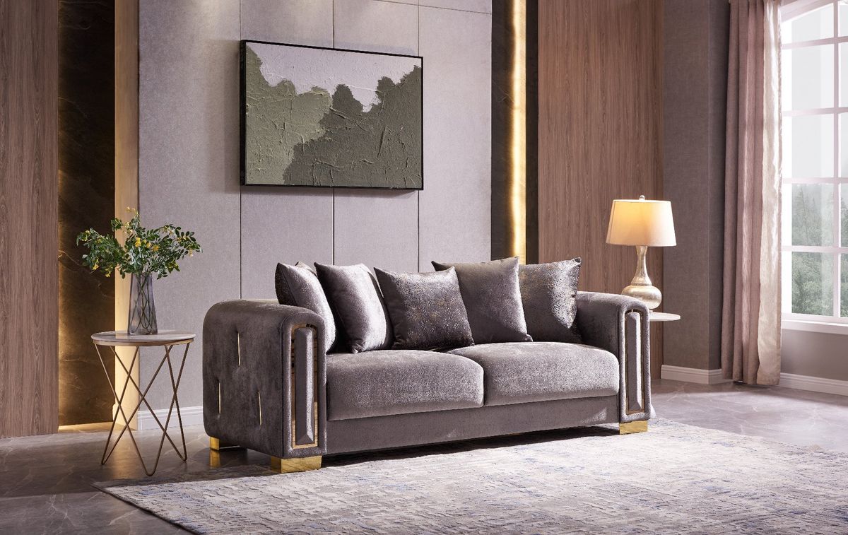 Galaxy Home Impreza Sofa in Gray