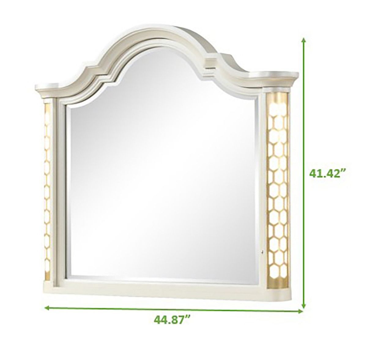 Galaxy Home Jasmine Mirror in Beige