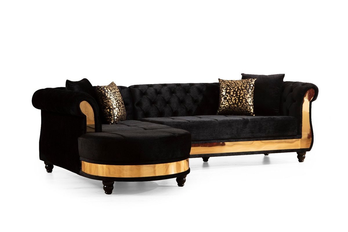 Galaxy Home Julia Sectional In Black