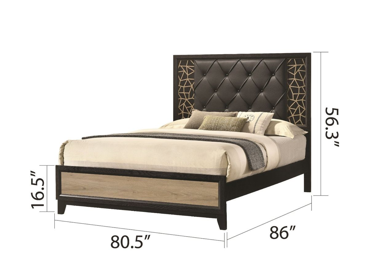 Galaxy Home Selena King Bed in Black