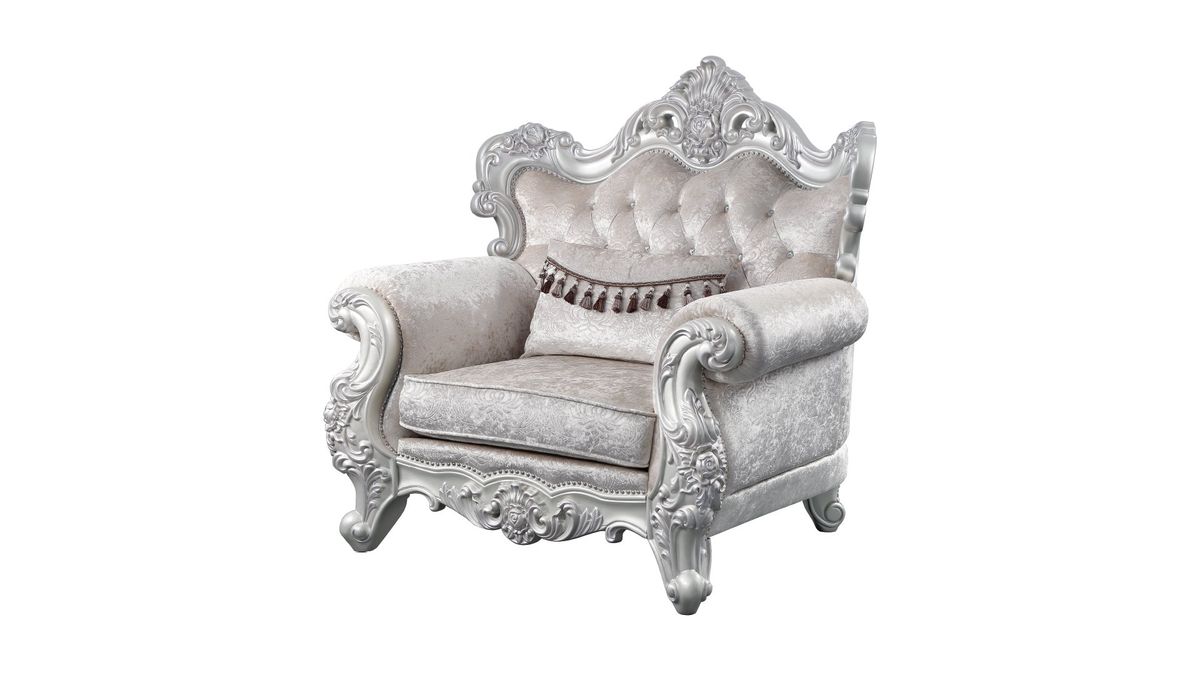 Galaxy Home Melrose Chair in Silver