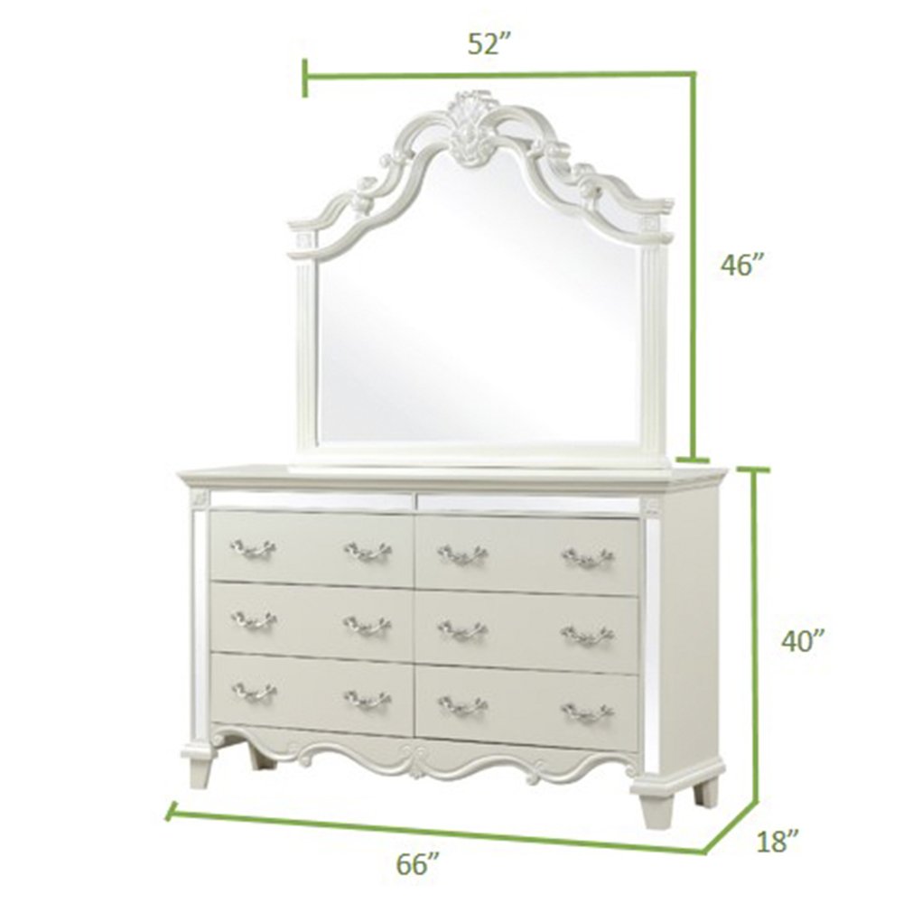 Galaxy Home Milan Dresser in White