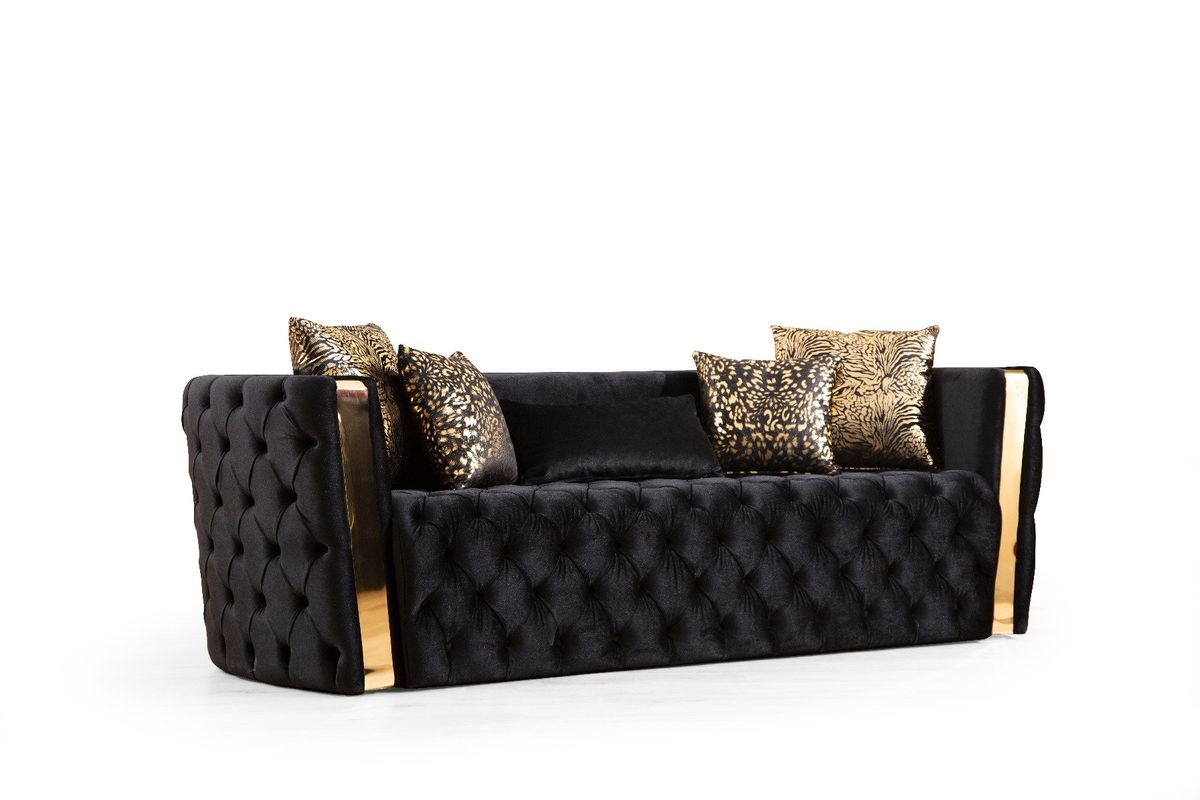 Galaxy Home Naomi Sofa in Black