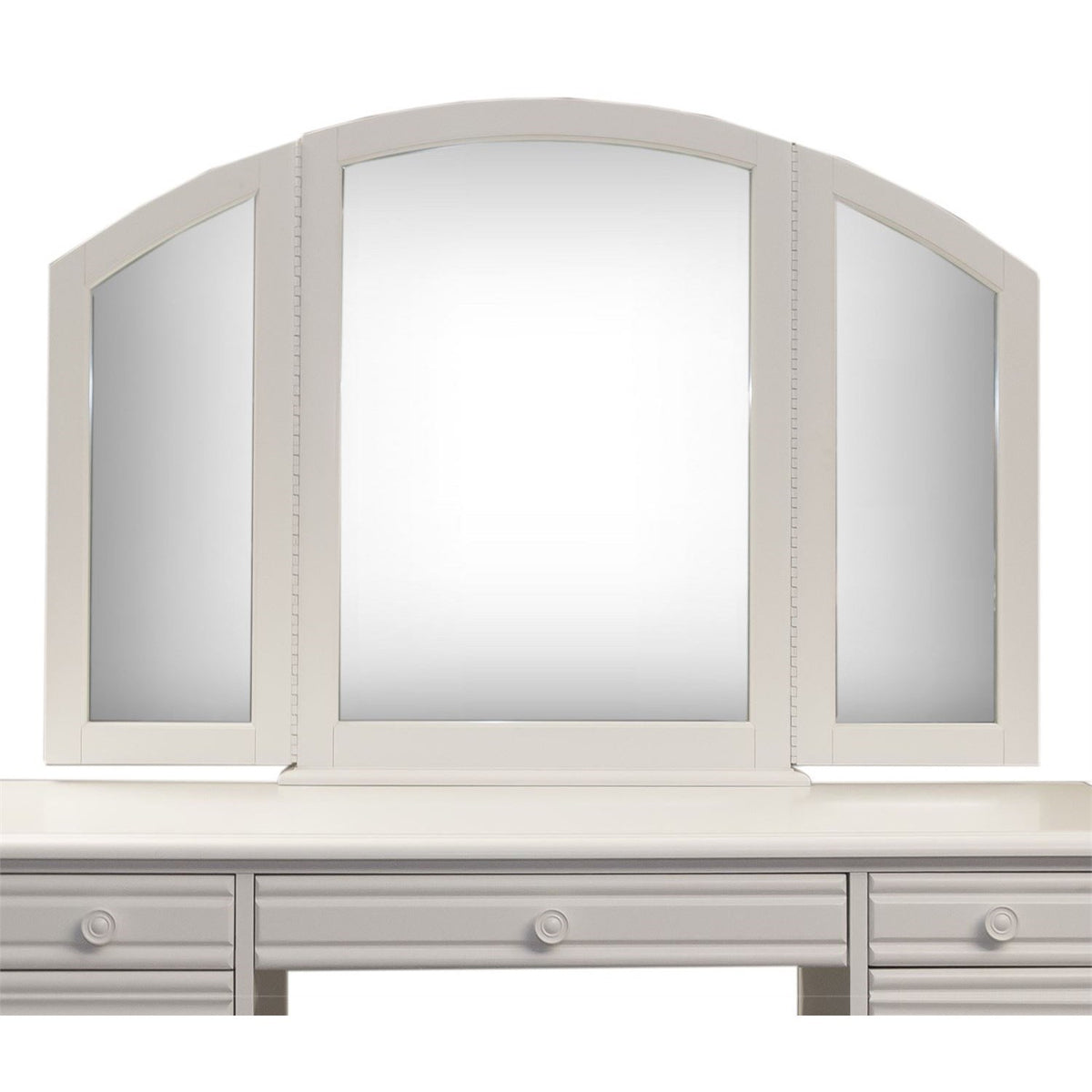 Liberty Furniture Summer House Vanity Mirror in Oyster White image