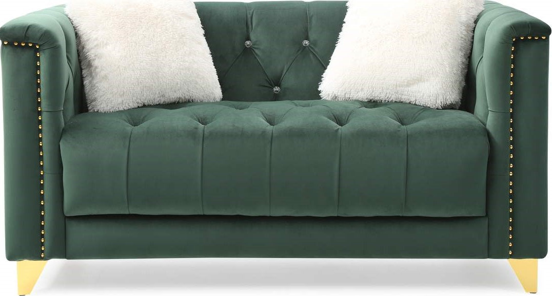 Galaxy Home Russell Loveseat in Green image