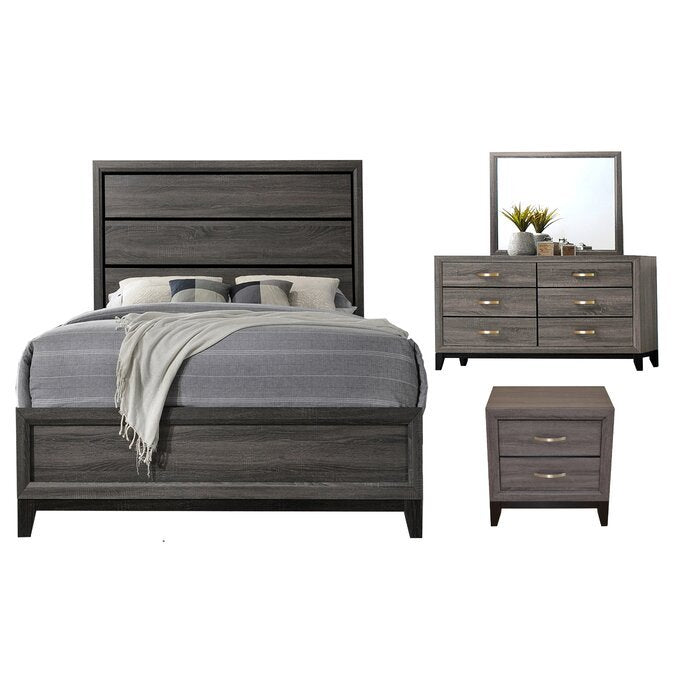 Galaxy Home Sierra King Size Bed in Gray