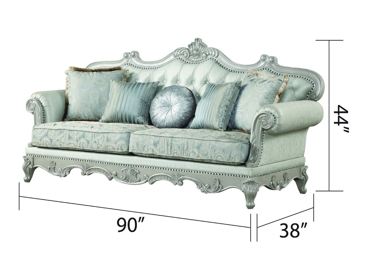 Galaxy Home Tuscan Sofa in Grey