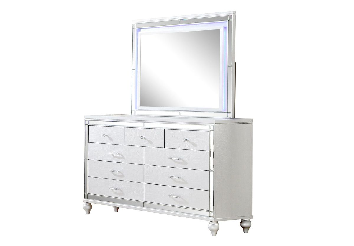 Galaxy Home Sterling Mirror in White