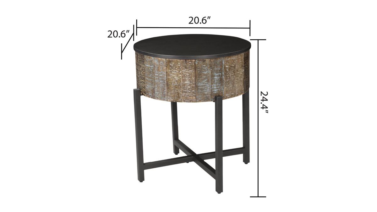 Galaxy Home T1216E End Table in Brown